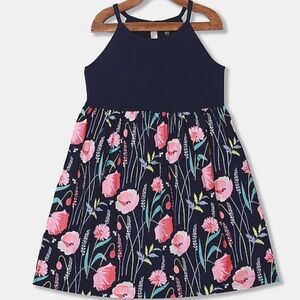 GAP Girls Navy Floral Dress Size M 8-9